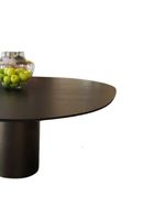 Mesa De Jantar Orgânica Holanda 180x160cm Madeira ébano