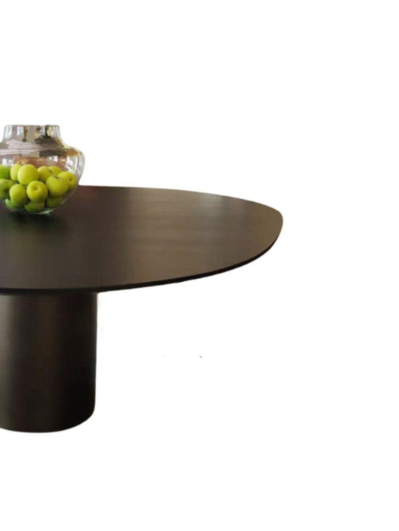 Mesa De Jantar Orgânica Holanda 180x160cm Madeira ébano