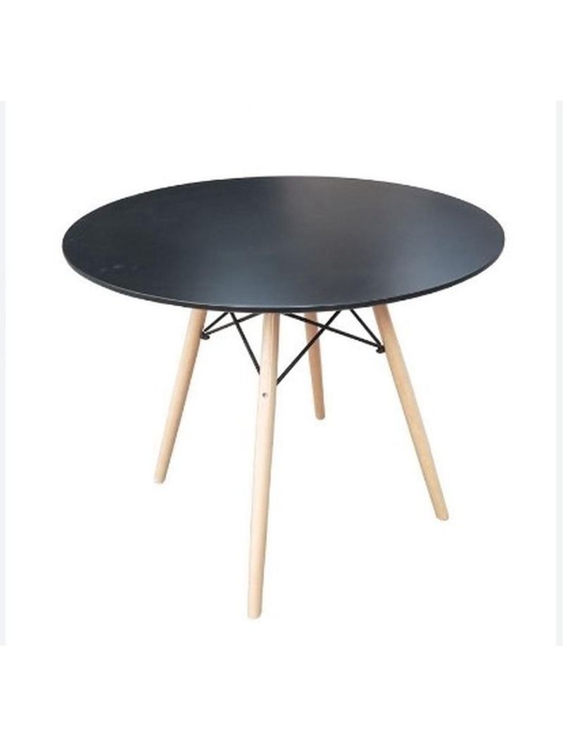 Mesa De Jantar Redonda Eames Eiffel 70cm Preto