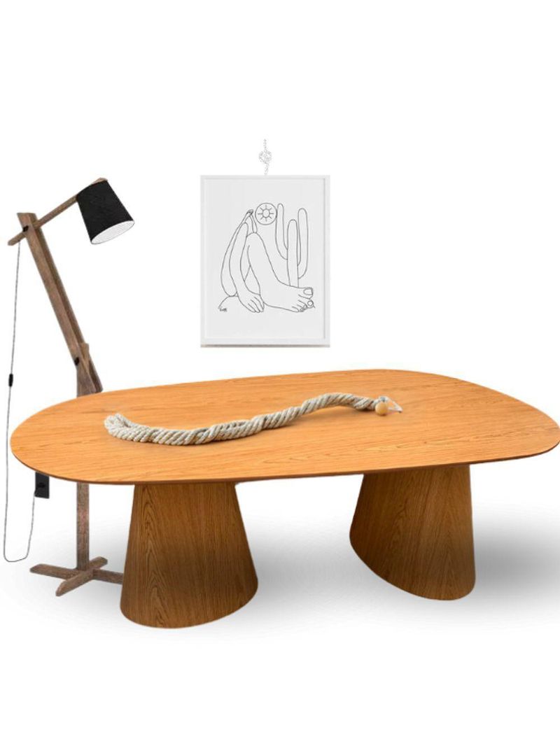 Mesa De Jantar Organica Tripper Em Freijo 244x137cm