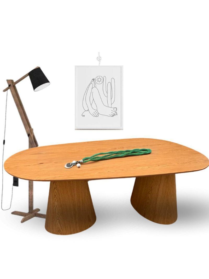 Mesa De Jantar Organica Tripper Em Freijo 244x137cm