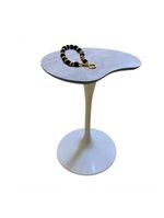 Mesa Saarinen Organica De Apoio 60cm Tampo Cimento