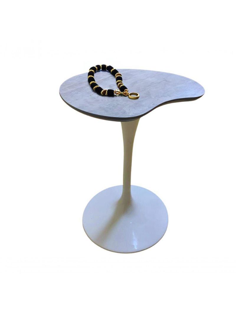 Mesa Saarinen Organica De Apoio 60cm Tampo Cimento