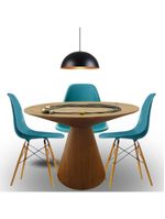 Mesa De Jantar Eclipse Cone Redonda 140cm Em Freijo