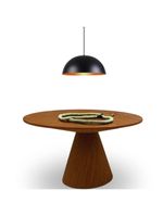 Mesa De Jantar Eclipse Cone Redonda 120cm Em Freijo