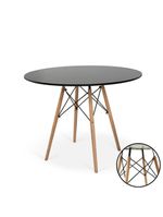 Conjunto Mesa De Jantar Redonda Eiffel 6 Cadeiras Itália