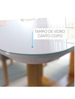 Conjunto Sala De Jantar 4 Lugares Paris Mesa Quadrada