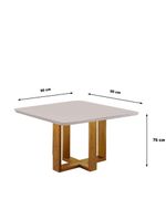 Conjunto Sala De Jantar 4 Lugares Paris Mesa Quadrada