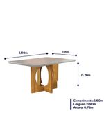 Conjunto Sala De Jantar 6 Lugares Mesa E 6 Cadeiras Azul Turquesa Escuro Mel/azul Turquesa Escuro