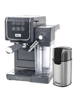 Kit Cafeteira PrimaLatte Touch e Moedor de Café Elétrico Oster 220V
