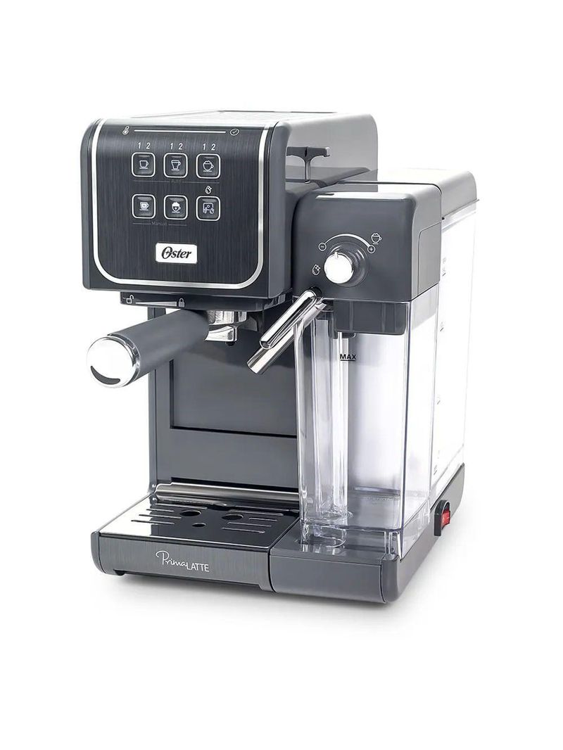 Kit Cafeteira PrimaLatte Touch e Moedor de Café Elétrico Oster 220V