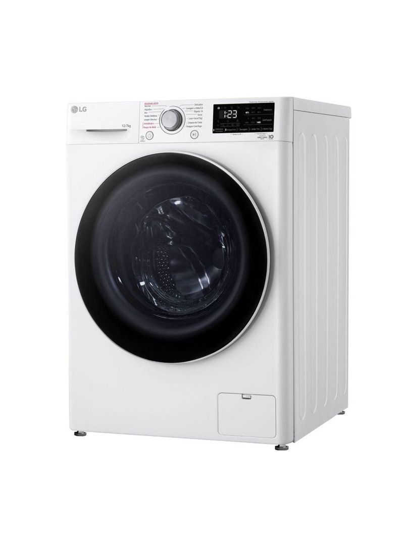 Lava e Seca Smart LG VC5 12kg Branca Com Inteligência Artificial AIDD CV3012WC5A 220V