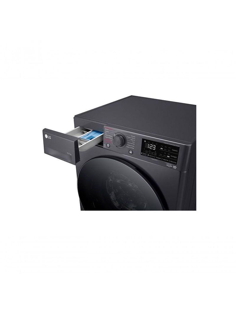 Lava e Seca Smart LG VC5 12kg Titanium Com Inteligência Artificial AIDD CV3012MC5 110V