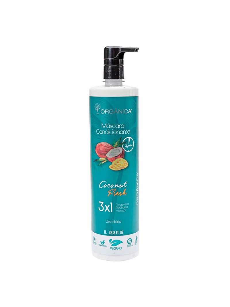 Orgânica coconut fresh máscara condicionante