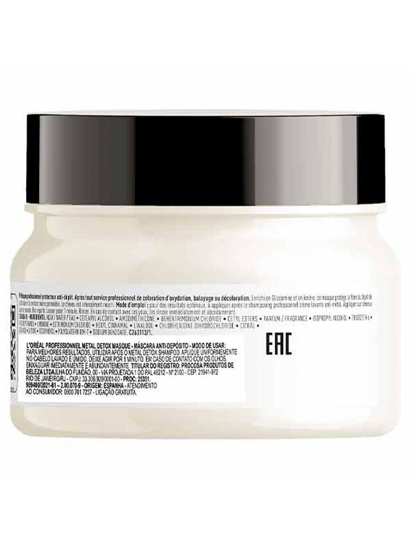 Máscara capilar l’oréal professionnel metal detox