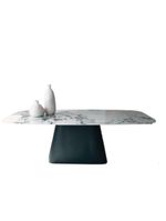 Mesa Cone Retangular 120x80cm Base ébano