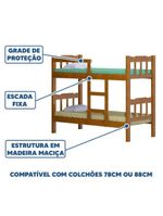 Beliche 2 Em 1 Reforçada Nogueira Em Madeira Maciça