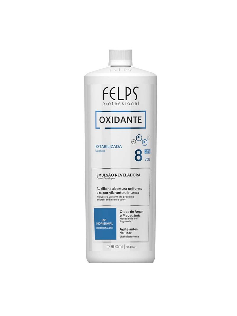 Água oxigenada felps color 25% - emulsão reveladora 8 volumes