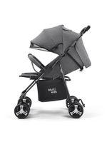 Carrinho passeio flick 0-15kgs preto com cinza multikids baby - bb445