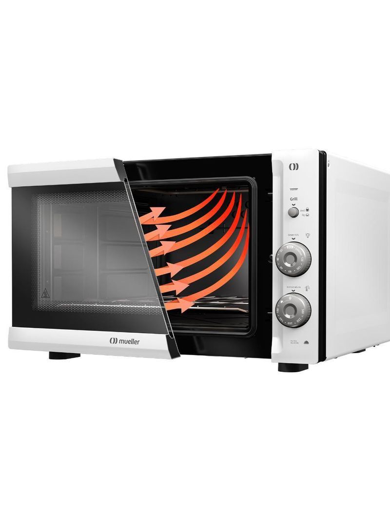 Forno Elétrico De Bancada Mueller 50L E Vidro Duplo 110V