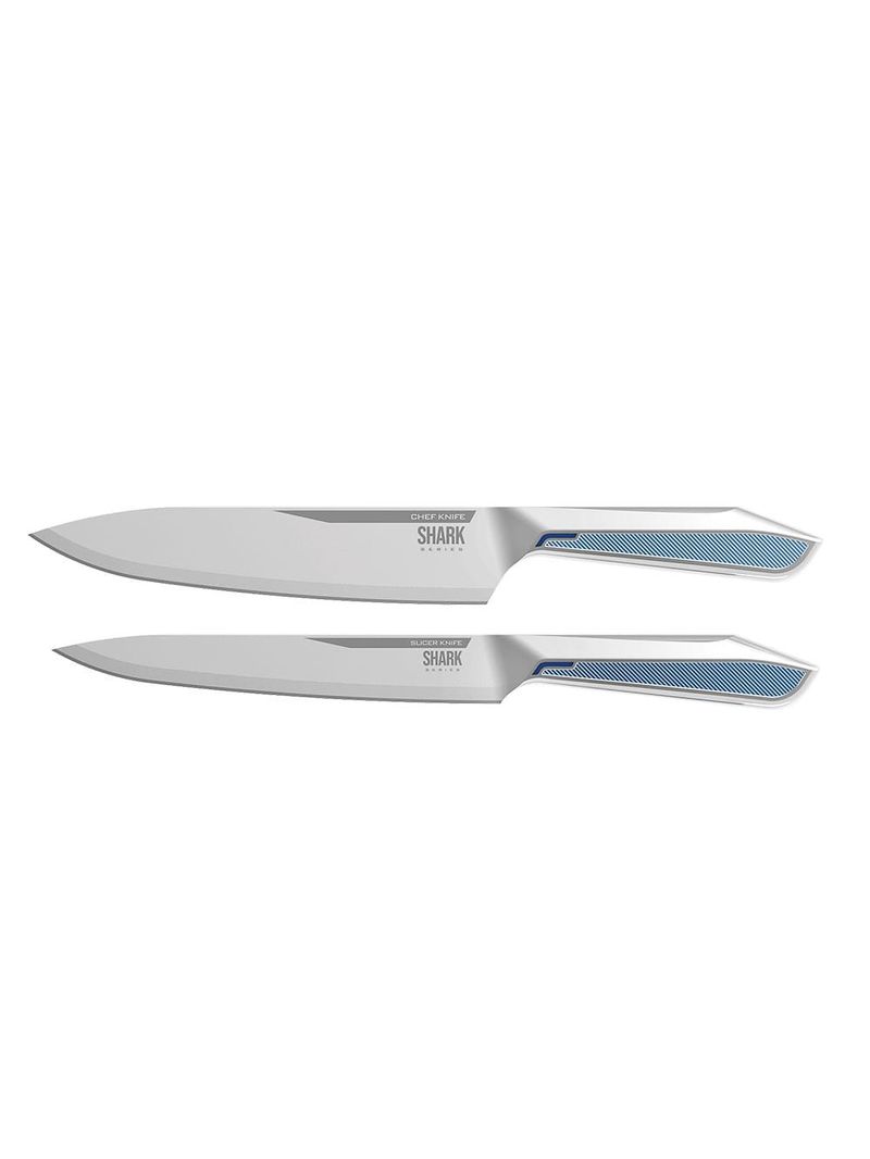Conjunto de facas ichef polishop - professional pro - shark series
