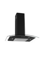 Coifa Parede Nardelli Vidro Curvo Clean 90cm Preta 127V 46010190-02