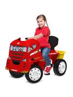 Caminhão de Bombeiros Bandeirante Pas E Pedal Vermelho e Amarelo