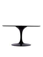 Base De Mesa De Jantar Saarinen Oval Para Tampo De 244x137 Cm Preta