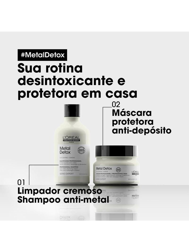 Máscara capilar l’oréal professionnel metal detox