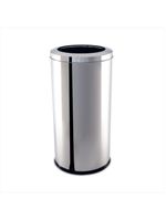 Lixeira inox com aro 30x60cm 40,5 litros