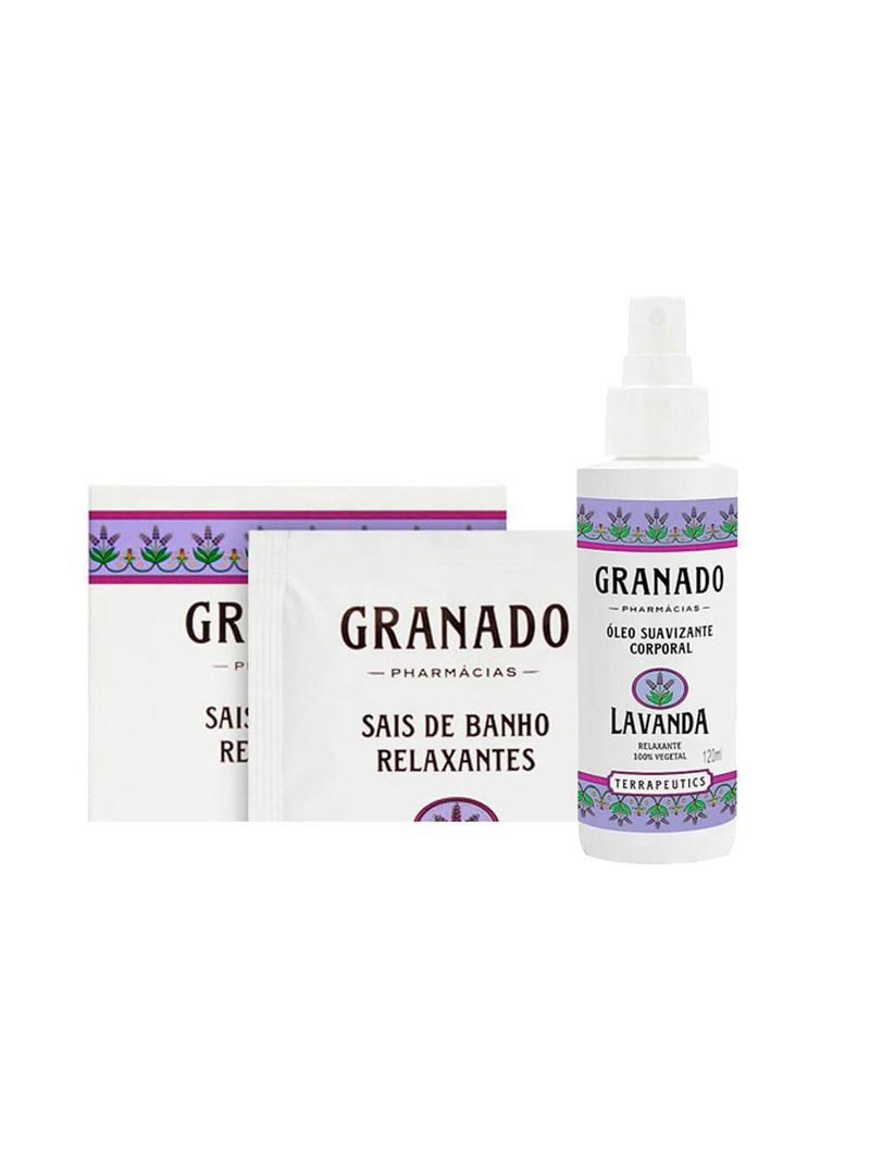 Granado terrapeutics lavanda kit - sais de banho + Óleo corporal