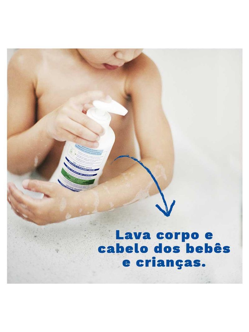 Gel lavante mustela corpo e cabelo