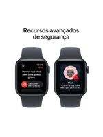 Apple watch se 3 gps+ cellular 44mm pulseira esportiva m/g meia-noite