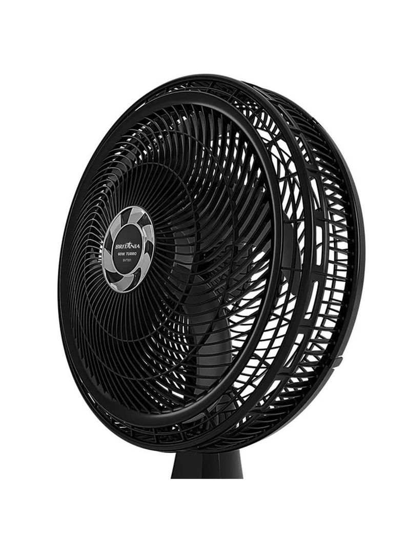 Ventilador De Mesa 30cm Bvt301 Com 6 Pás E 3 Velocidades Britânia Preto 127v