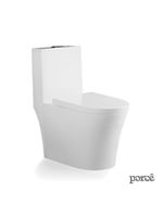 Vaso Sanitário Monobloco Porcê Abstratus Privada Com Assento Branco (PVS42MBSFA-BR)