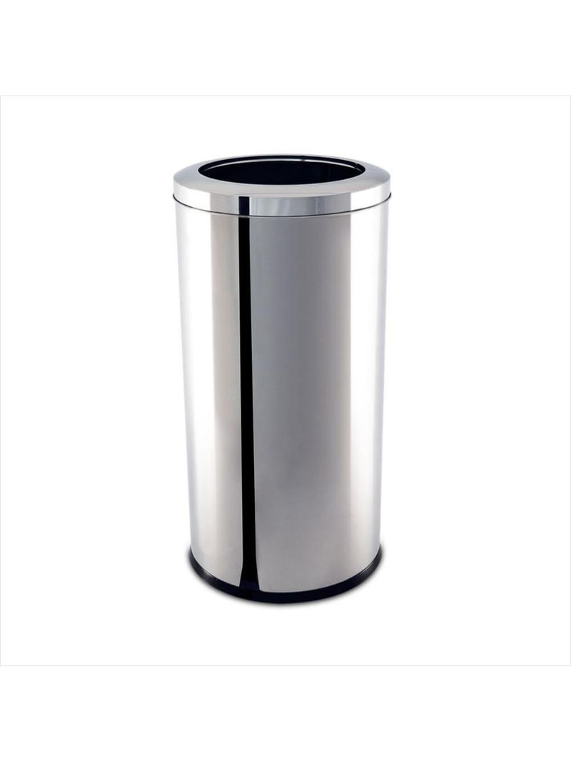 Lixeira inox com aro 30x60cm 40,5 litros