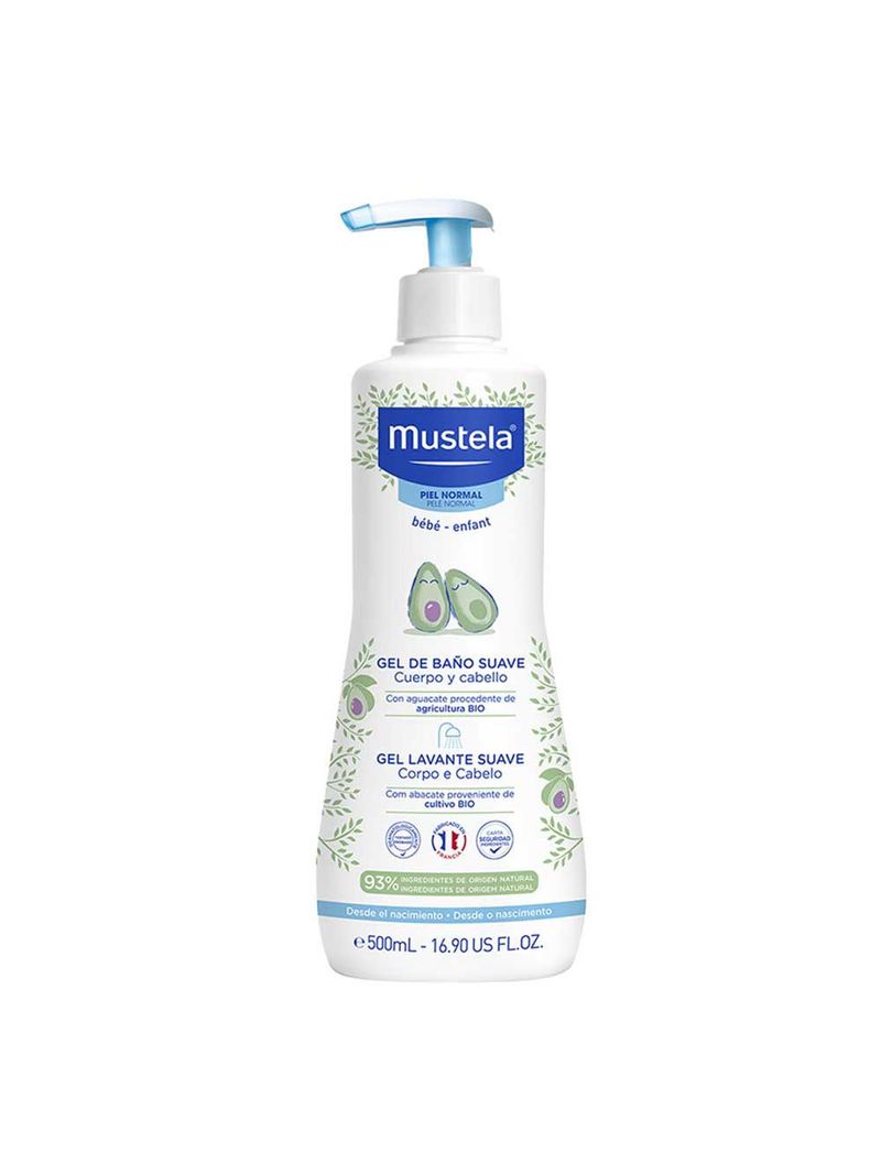 Gel lavante mustela corpo e cabelo