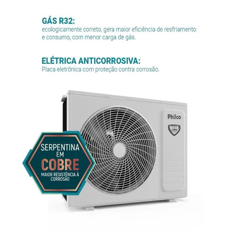 Ar Condicionado Tri Split Philco 32000 BTUs (HW 3x12K) Quente e Frio Inverter 220V R32 PAC32QV