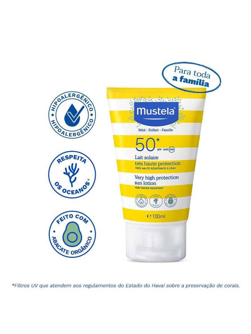 Protetor solar infantil mustela