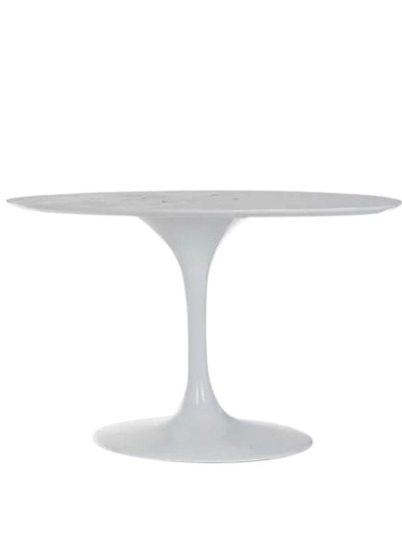 Base De Mesa De Jantar Saarinen Oval Para Tampo De 180x100 Cm Branca