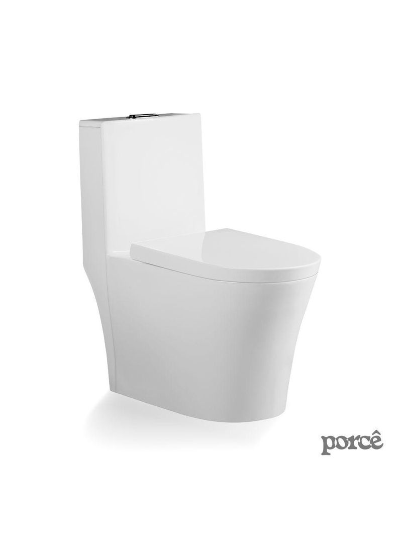 Vaso Sanitário Monobloco Porcê Abstratus Privada Com Assento Branco (PVS42MBSFA-BR)