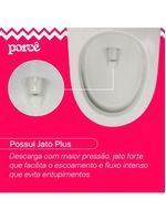 Vaso Sanitário Monobloco Porcê Abstratus Privada Com Assento Branco (PVS42MBSFA-BR)