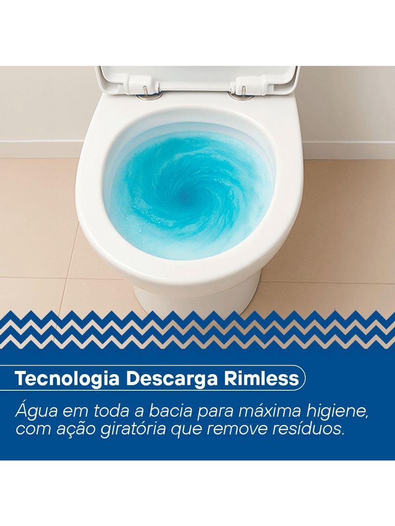 Vaso Sanitário Monobloco Porcê Abstratus Privada Com Assento Branco (PVS42MBSFA-BR)
