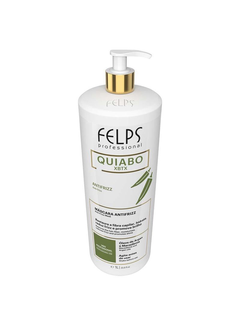 Felps quiabo xbtx okra - máscara antifrizz