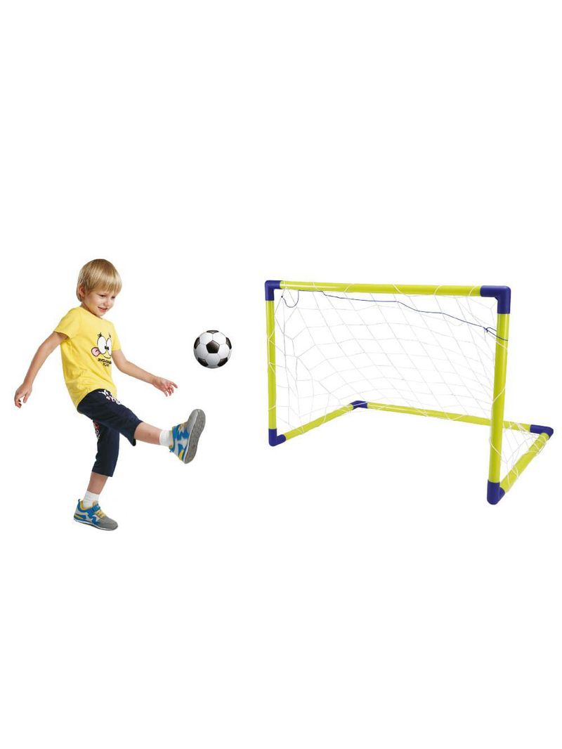 Go play kit futebol com bola trave de gol e bomba indicado para +3 anos multikids - br952