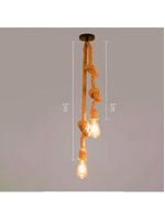 Luminária Suspensa Vintage Luzes Suspensas Rústicas Soquete De Teto Para Viver Luminária Rústica