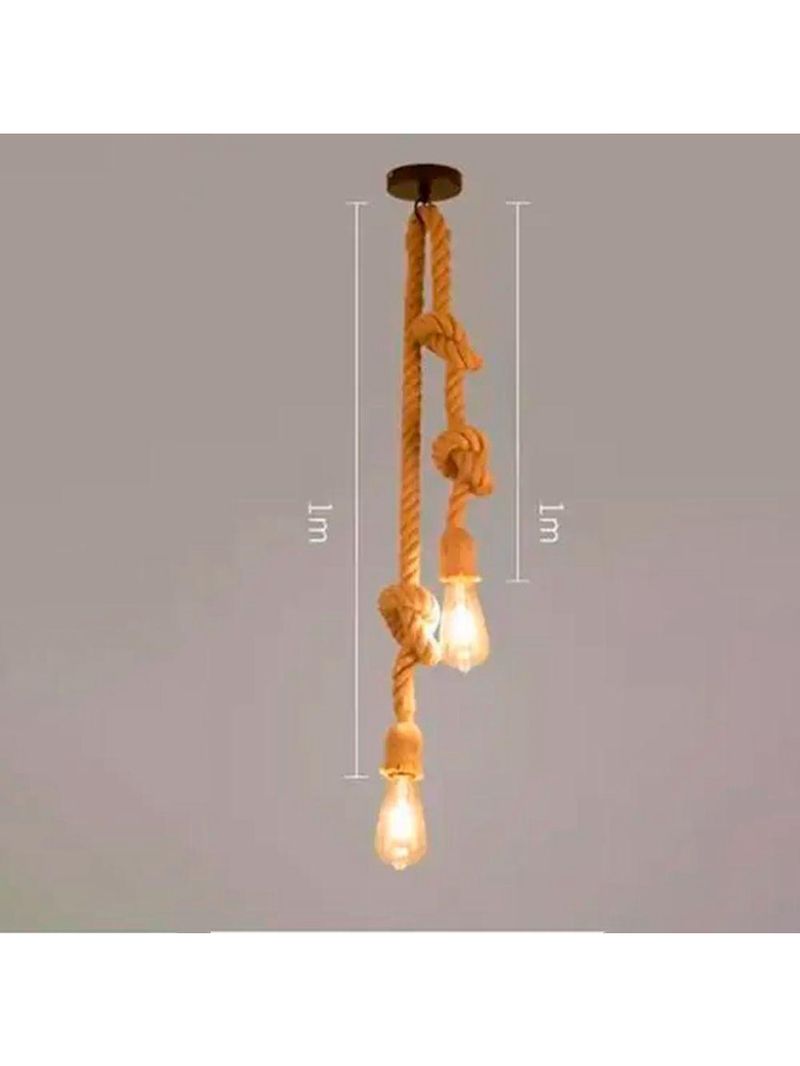 Luminária Suspensa Vintage Luzes Suspensas Rústicas Soquete De Teto Para Viver Luminária Rústica