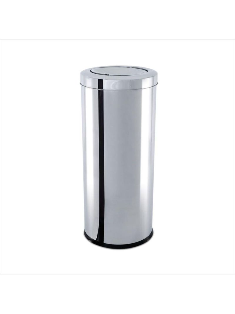Lixeira inox com tampa básica 25x60cm 28 litros