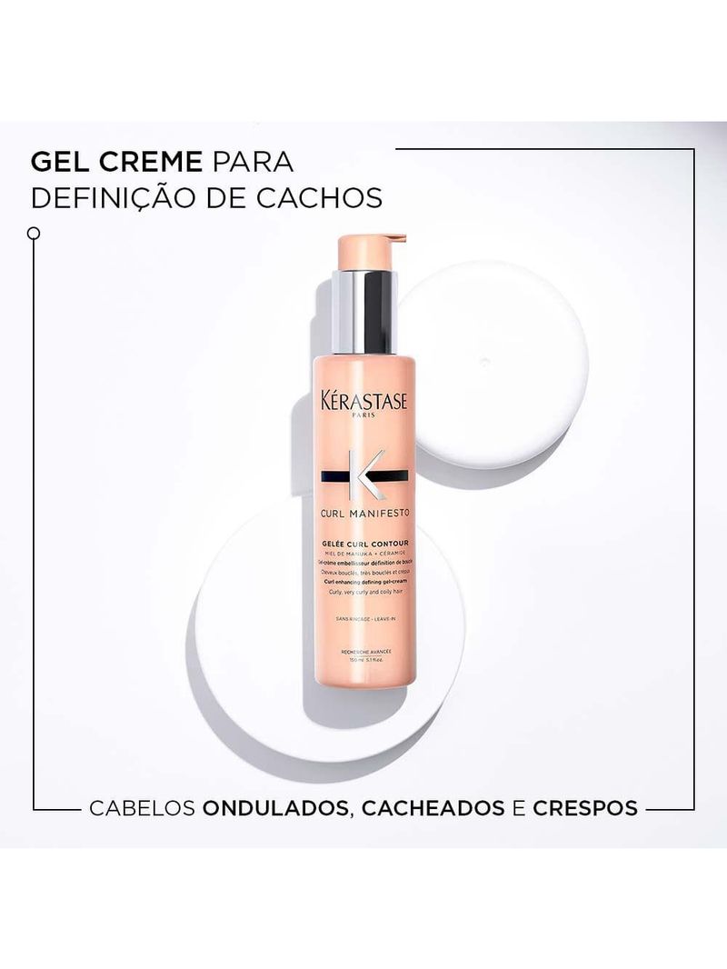 Gel em creme kérastase curl manifesto gelée curl contour