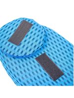 Travesseiro Apoio Lombar Curva Almofada Ortopedica Para Costas Azul